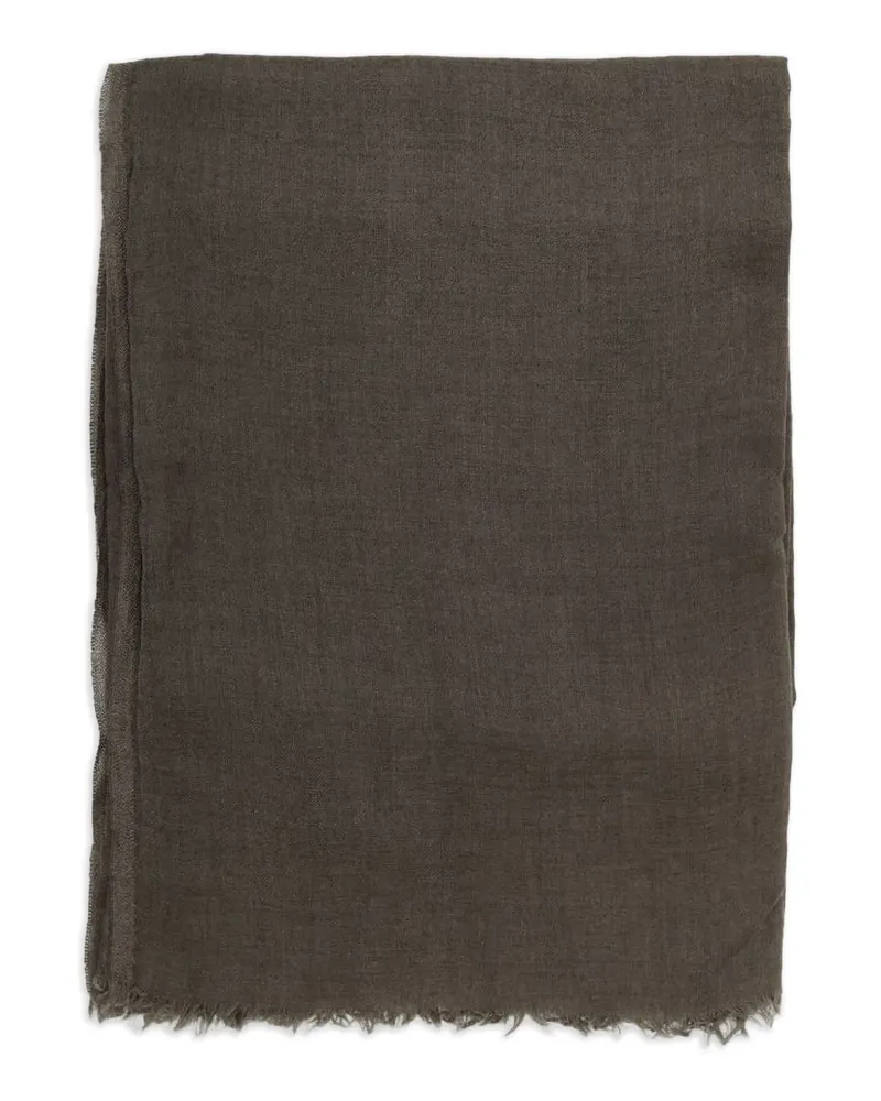 Rick Owens Schal mit ausgefransten Kanten - Braun Braun