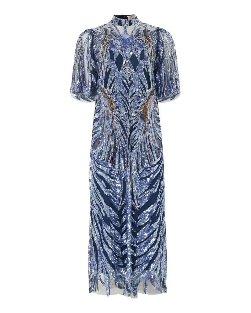 Temperley London Ambrose Midikleid mit Pailletten - Blau Blau