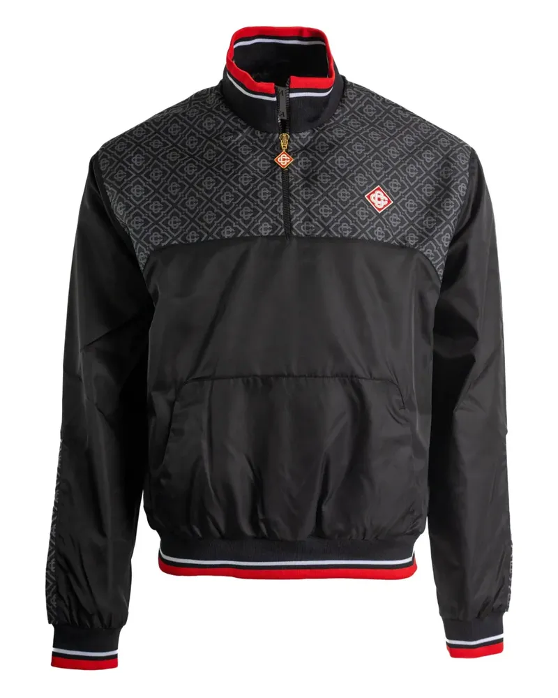 Casablanca Paris Hybrid panelled track jacket - Schwarz Schwarz