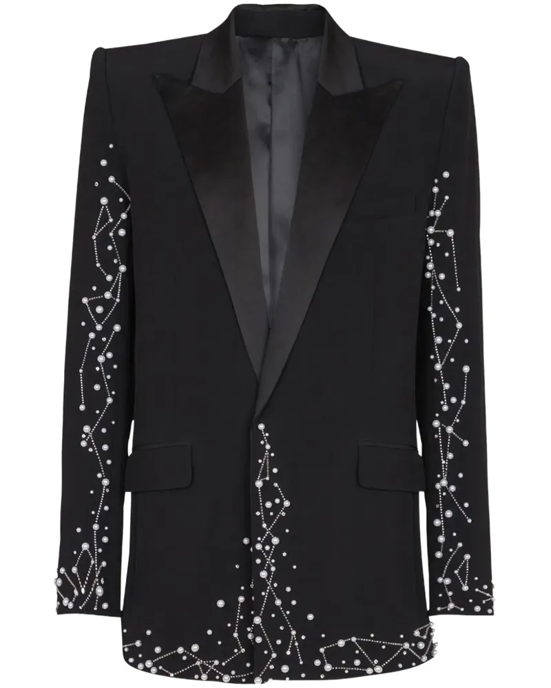 Balmain Constellation 1B Jacke - Schwarz Schwarz