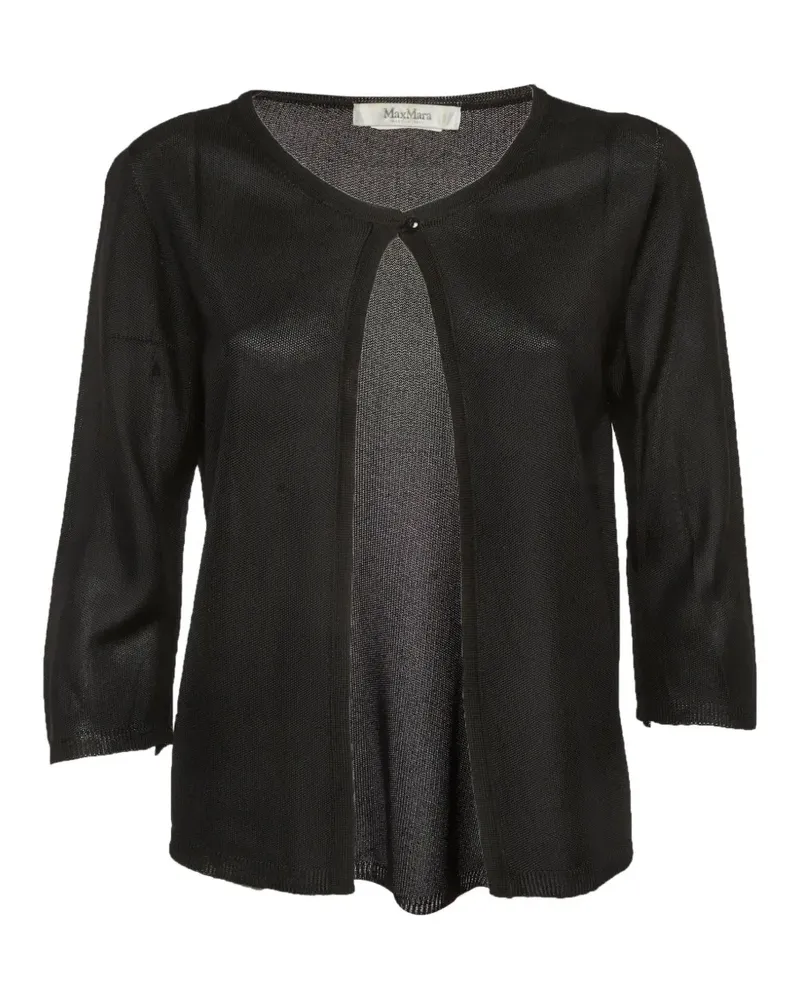 Max Mara fine-knit cardigan - Schwarz Schwarz