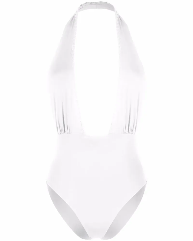 La Perla Neckholder-Badeanzug - Weiß Weiß