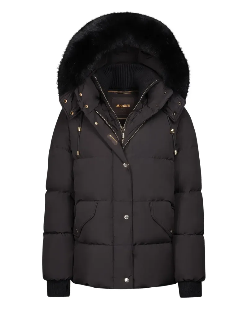 MOORER Attica puffer jacket - Schwarz Schwarz