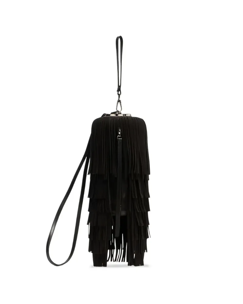 Casadei Pon Pon Clutch - Schwarz Schwarz