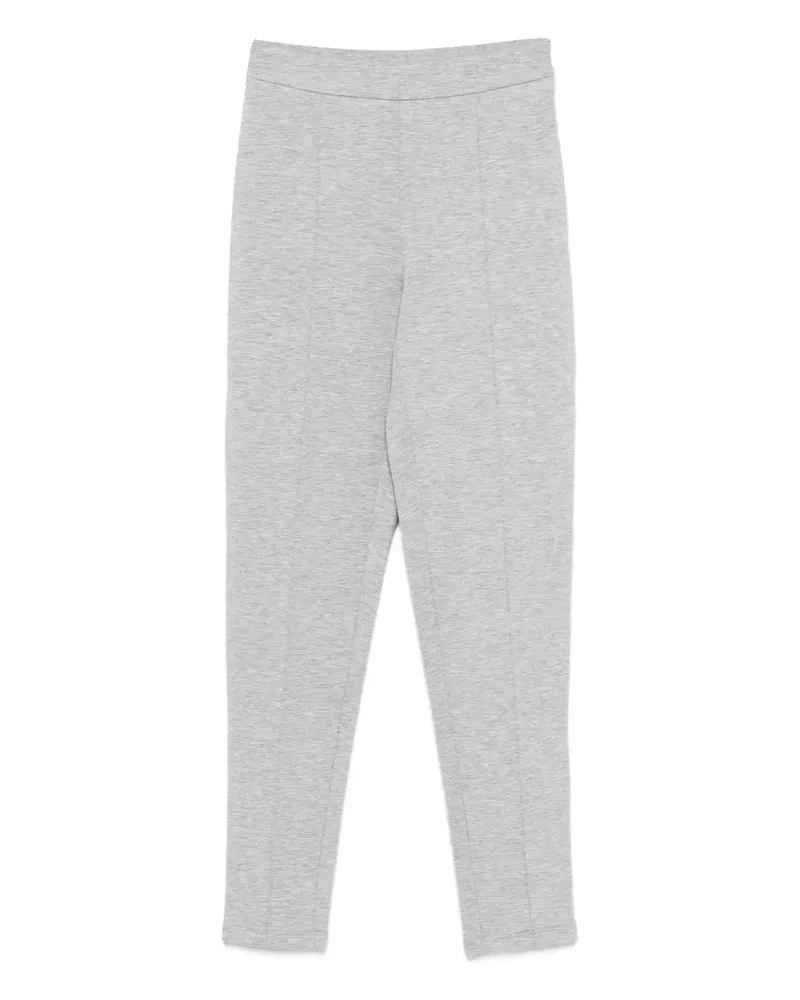 Twin-Set Gerade Hose mit Ziernaht - Grau Grau