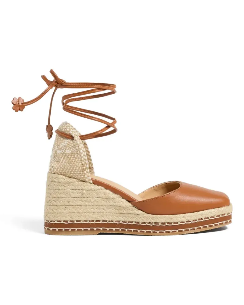 Castañer Tinita square-toe espadrilles - Braun Braun