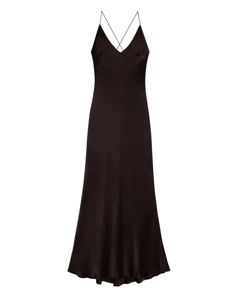 Anine Bing Laurel criss-cross maxi dress - Braun Braun
