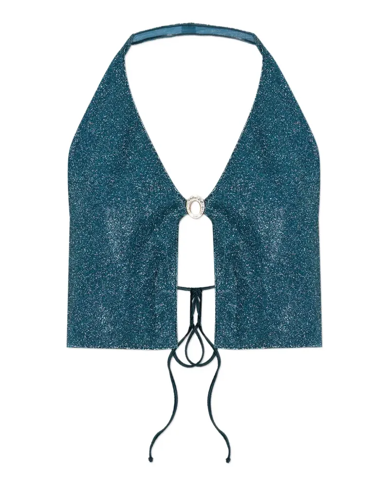 Oséree ring halterneck top - Blau Blau