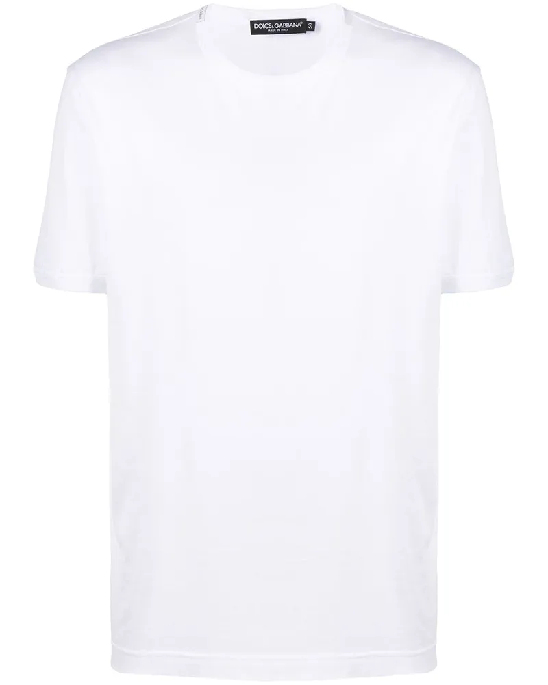 Dolce & Gabbana T-Shirt mit rundem Ausschnitt - Weiß Weiß