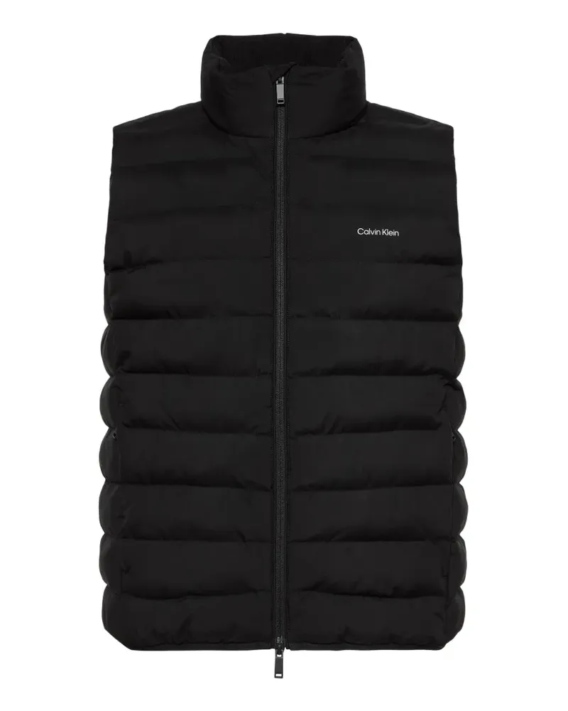 Calvin Klein quilted high-neck gilet - Schwarz Schwarz