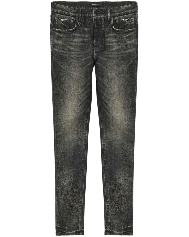PURPLE BRAND Ausgeblichene Jeans - Schwarz Schwarz