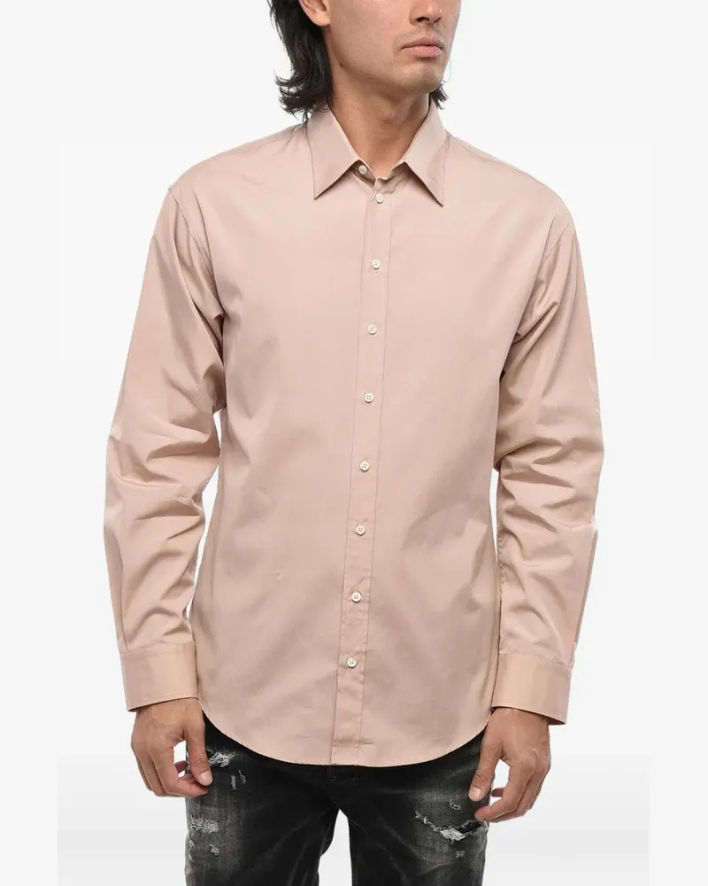 Dsquared2 logo-print poplin shirt - Nude Nude