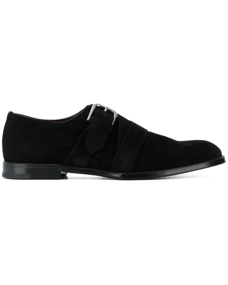 Dolce & Gabbana Monk-Schuhe aus Wildleder - Schwarz Schwarz
