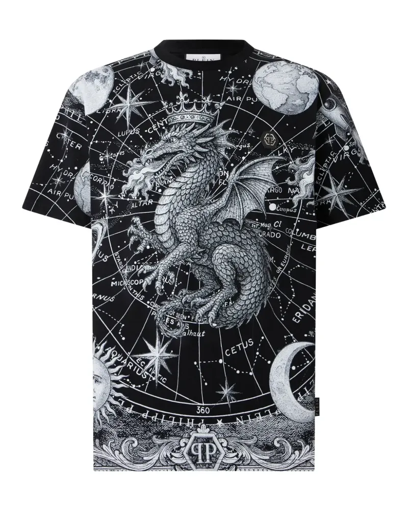 Philipp Plein T-Shirt mit rundem Ausschnitt - Schwarz Schwarz