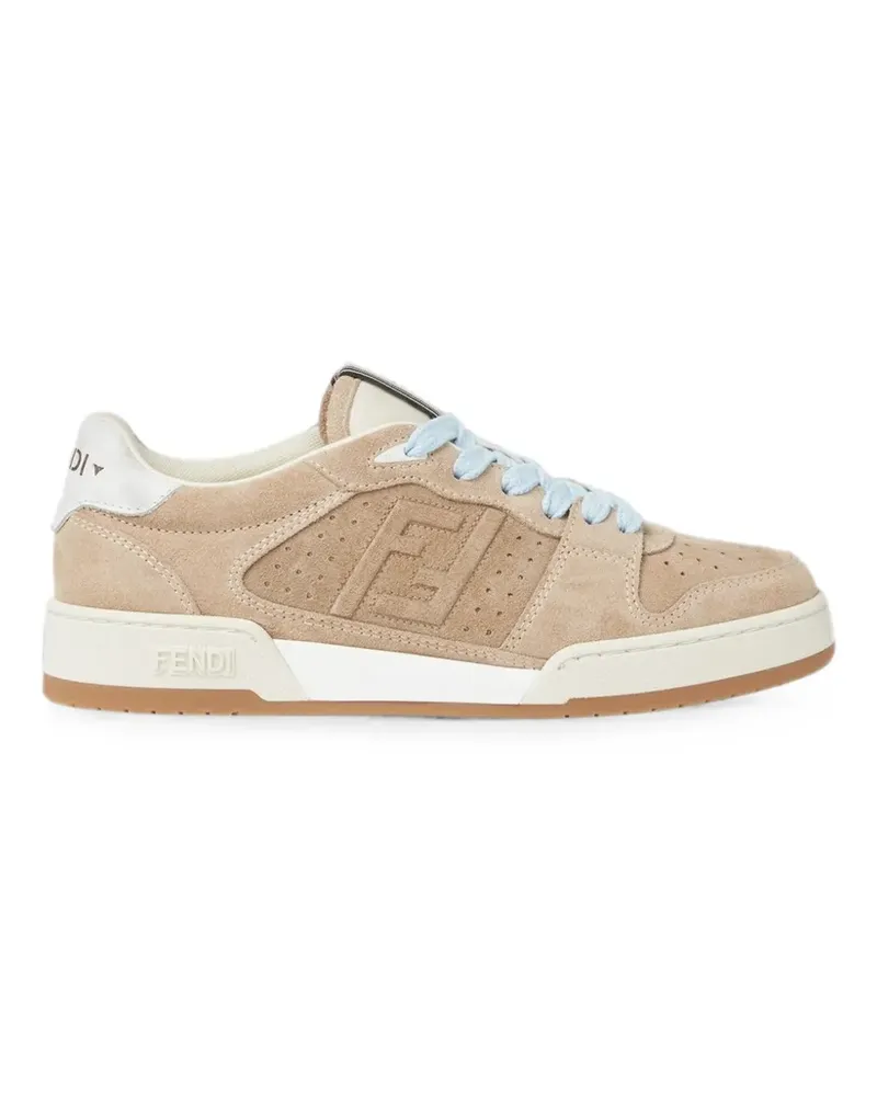 Fendi Match Sneakers mit Logo - Nude Nude