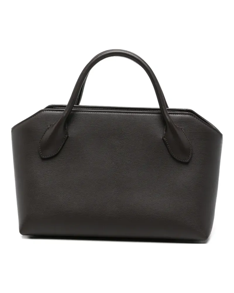 The Row Terrasse Bauletto leather tote bag - Braun Braun