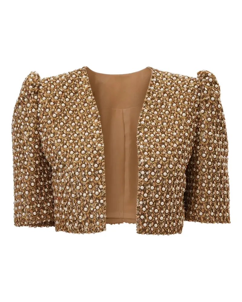 Carolina Herrera New York Jacke mit Kunstperlen - Gold Gold