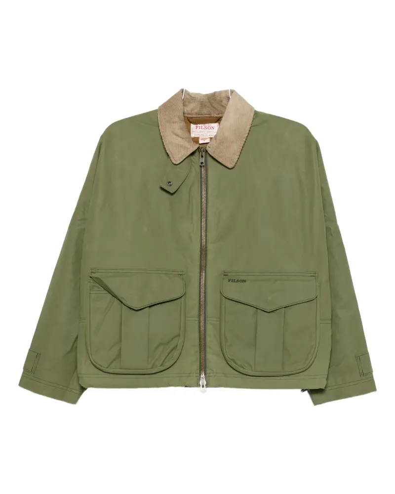 Filson Shelter corduroy-collar zip-up jacket - Grün Grün