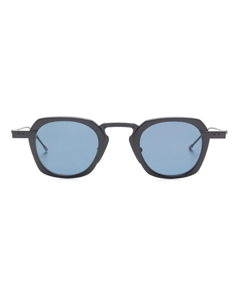 Thom Browne Sonnenbrille mit rundem Gestell - 004 BLACK/CHARCOAL 004