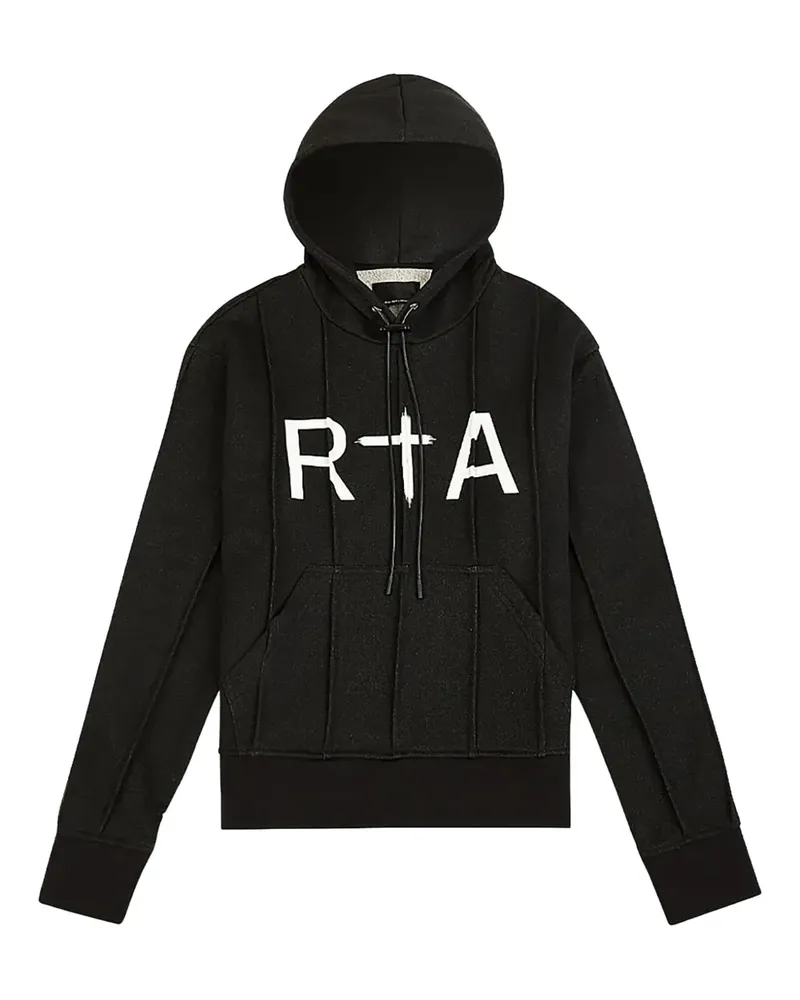 RTA Hoodie mit Logo-Print - Schwarz Schwarz