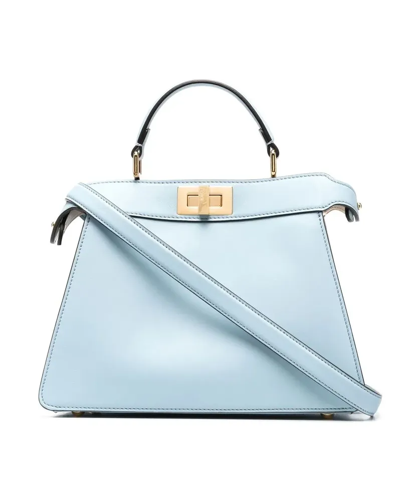 Fendi Kleine Peekaboo ISeeU Tasche - Blau Blau