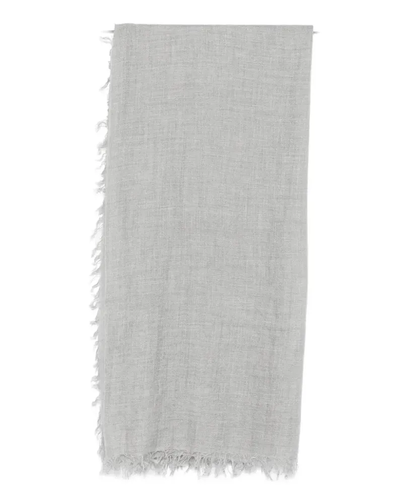 Faliero Sarti Enrica/M frayed scarf - Grau Grau