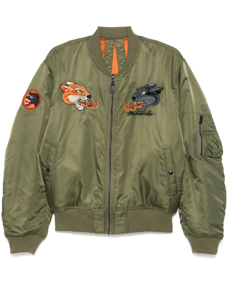 maharishi 5345 Duality Panther MA1 Bomberjacke - Grün Grün