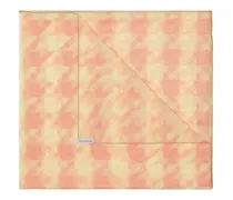 Seidenschal mit Hahnentrittmuster - Nude