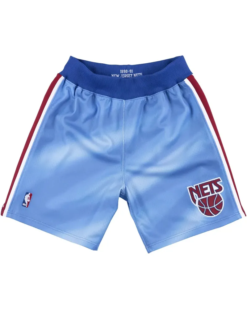 Mitchell & Ness 1990/91 New Jersey Nets Authentic Shorts - Blau Blau