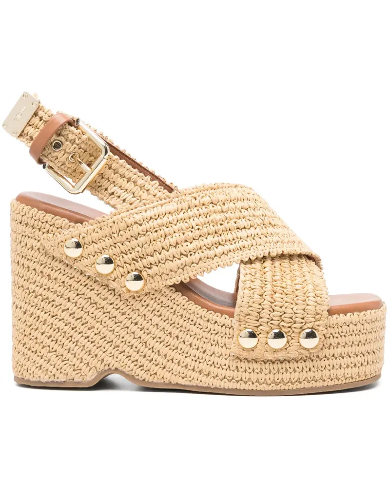 Maje Gewebte Sandalen 110mm - Nude Nude