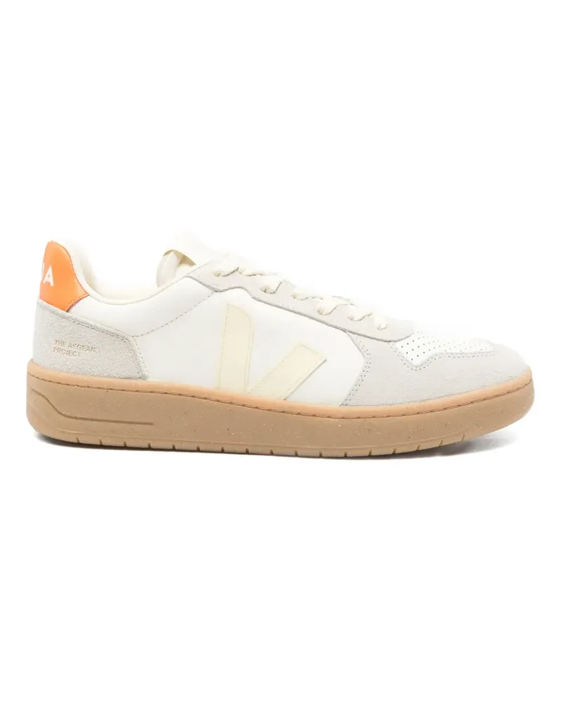 VEJA V-82 suede panelled sneakers - Nude Nude