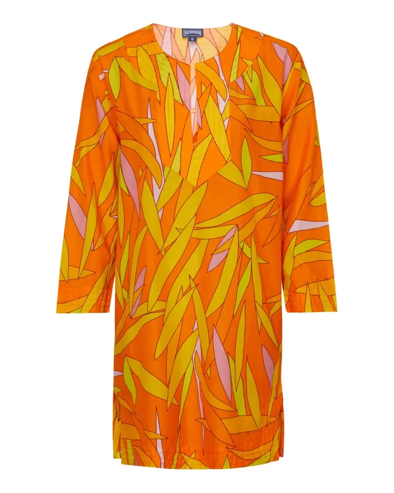 Vilebrequin three-quarter sleeves kaftan - Orange Orange