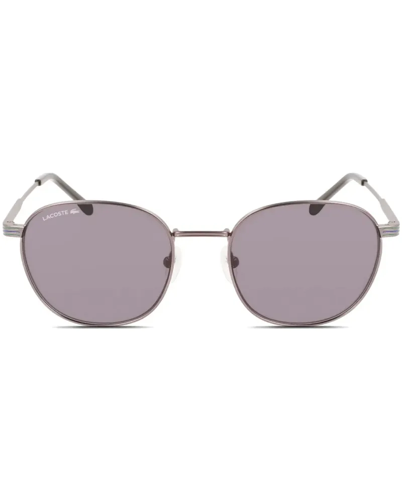 Lacoste Sonnenbrille mit rundem Gestell - Silber Silber