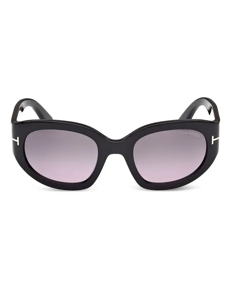 Tom Ford Sonnenbrille mit Cat-Eye-Gestell - Schwarz Schwarz