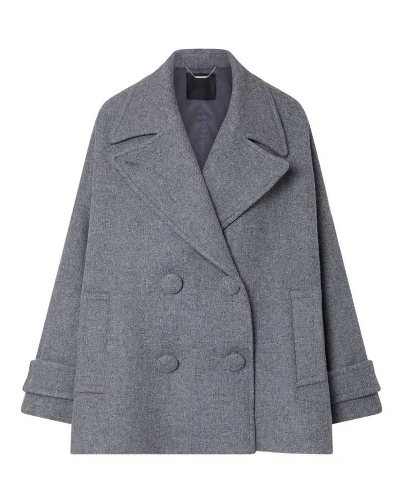 Liu Jo oversized wool coat - Grau Grau