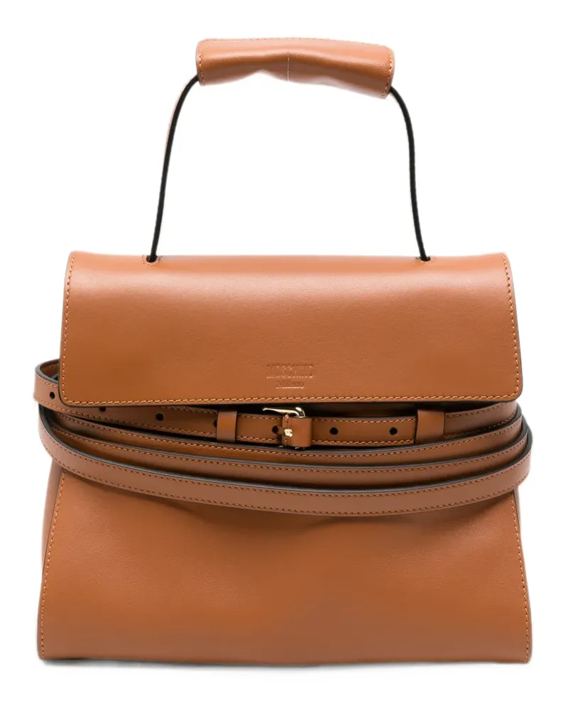 Moschino belt-detail tote bag - Braun Braun