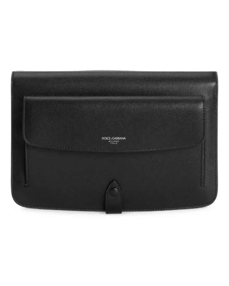 Dolce & Gabbana calfskin clutch bag - Schwarz Schwarz