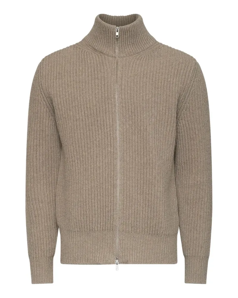 Maison Margiela Gerippter Cardigan mit Reißverschluss - Grau Grau