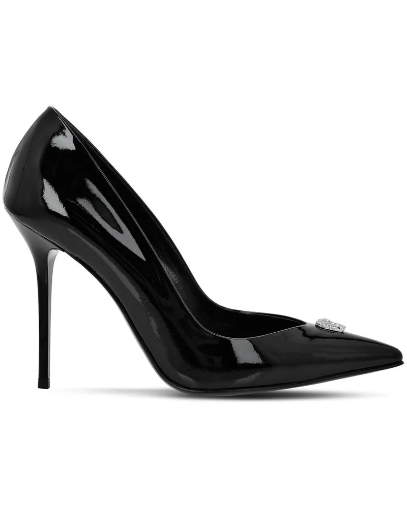 Philipp Plein Pumps mit spitzer Kappe 105mm - Schwarz Schwarz