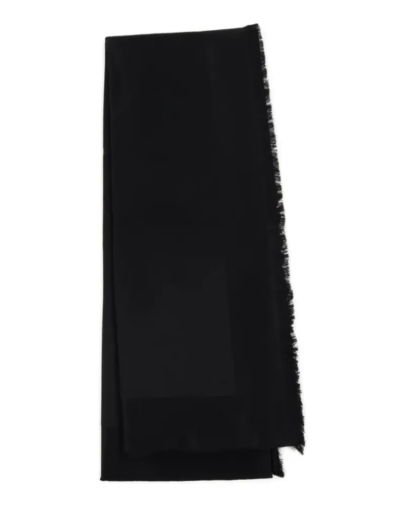 Saint Laurent fringed-trim scarf - Schwarz Schwarz