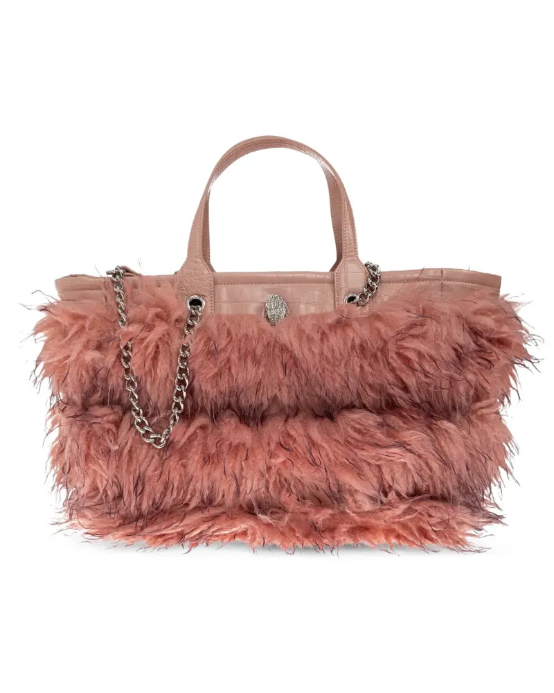 Kurt Geiger Hoxton Tote Bag aus Faux Fur und Leder - Rosa Rosa