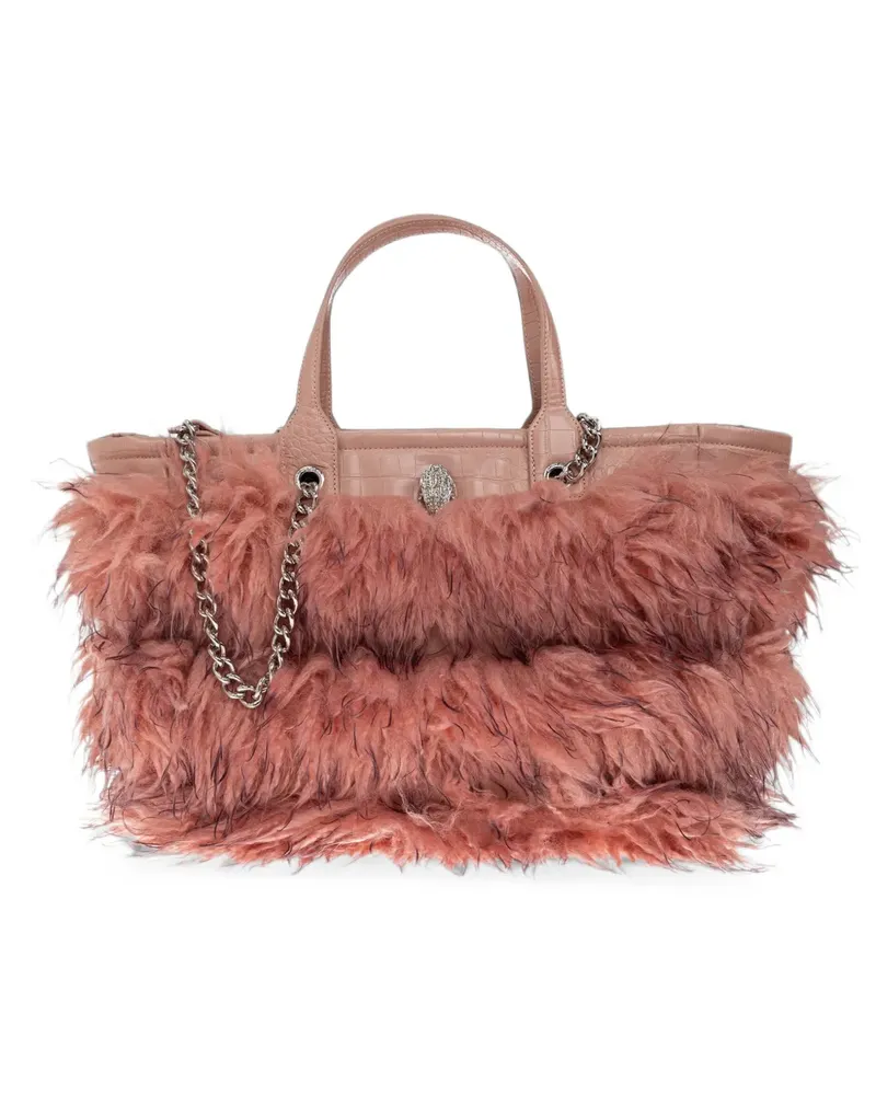 Kurt Geiger Hoxton Tote Bag aus Faux Fur und Leder - Rosa Rosa