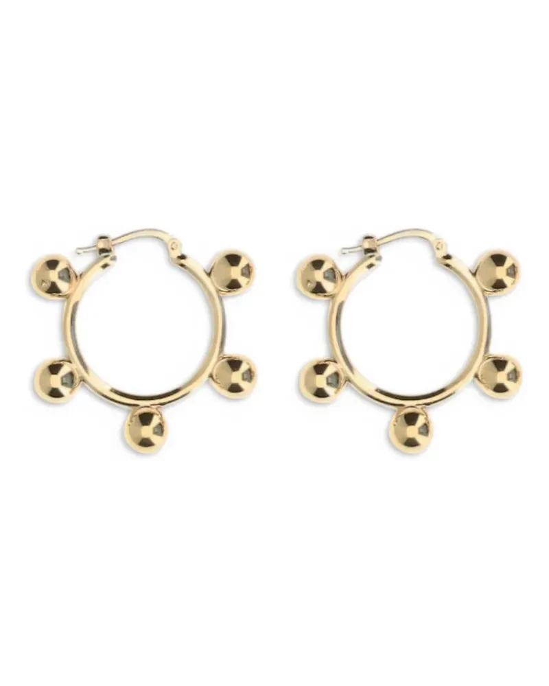 Jil Sander Creolen mit Perlen - Gold Gold