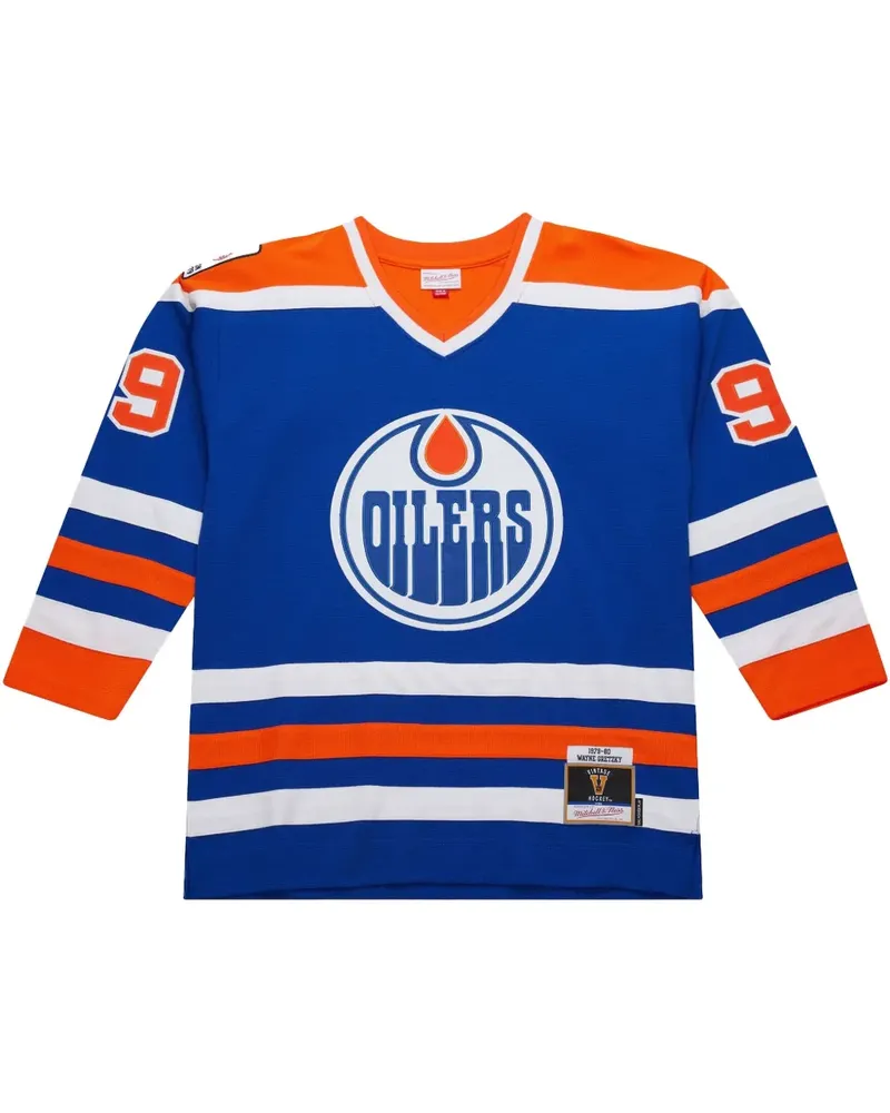 Mitchell & Ness NHL Dark "Oilers 1979 Wayne Gretzky" Trikot - Blau Blau