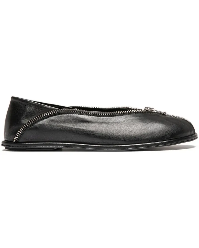 Officine Creative Italia Loafer mit Reißverschlussdetail - Schwarz Schwarz
