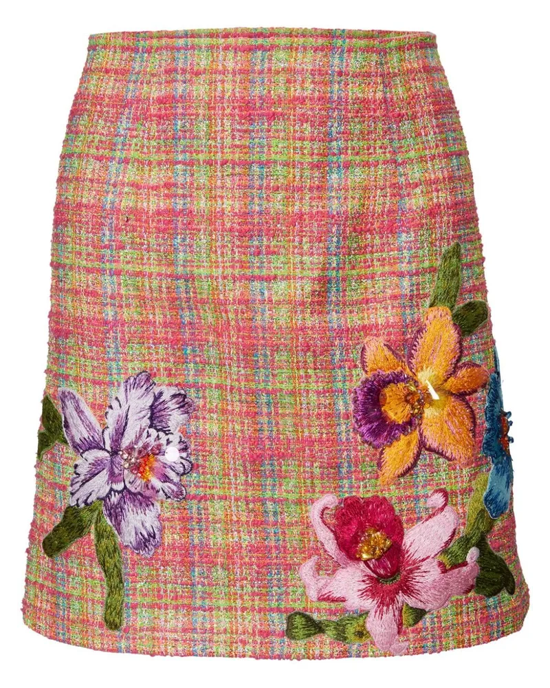 Carolina Herrera New York Minirock mit Spitze - Rosa Rosa