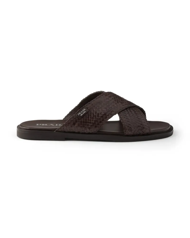 Prada crisscross slides - Braun Braun
