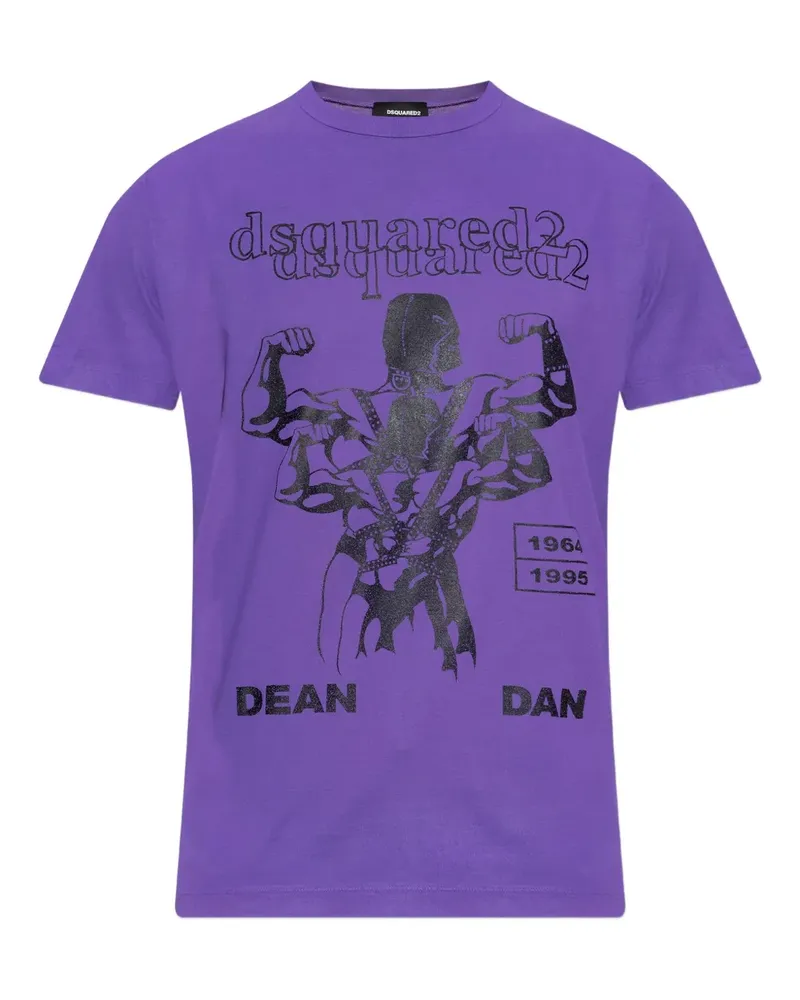 Dsquared2 T-Shirt mit Print - Violett Violett