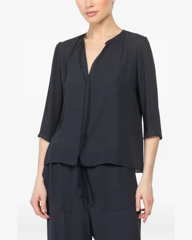 Peter Cohen V-neck blouse - Blau Blau