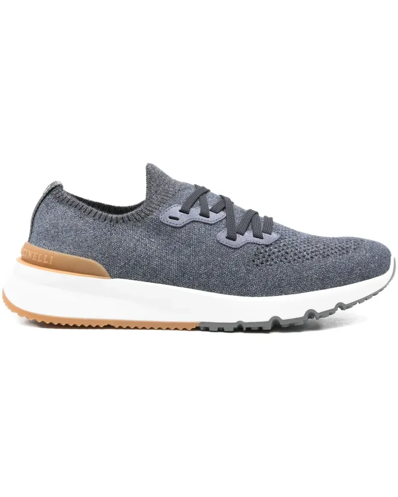 Brunello Cucinelli Sneakers mit Mesh-Obermaterial - Blau Blau